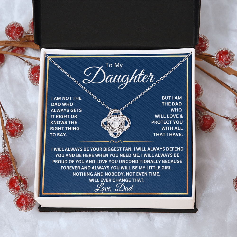 To My Beautiful Daughter Necklace Gift From Dad