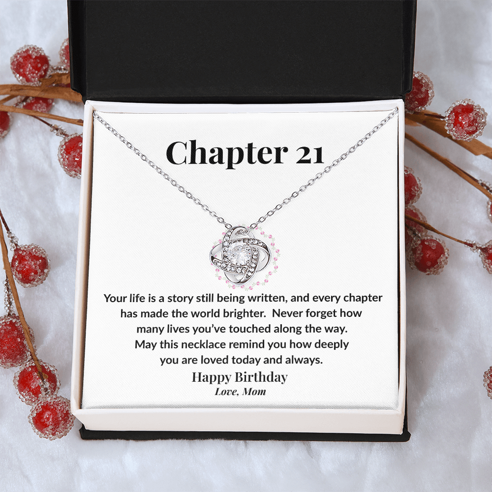 Happy 21st Birthday Necklace from Mom