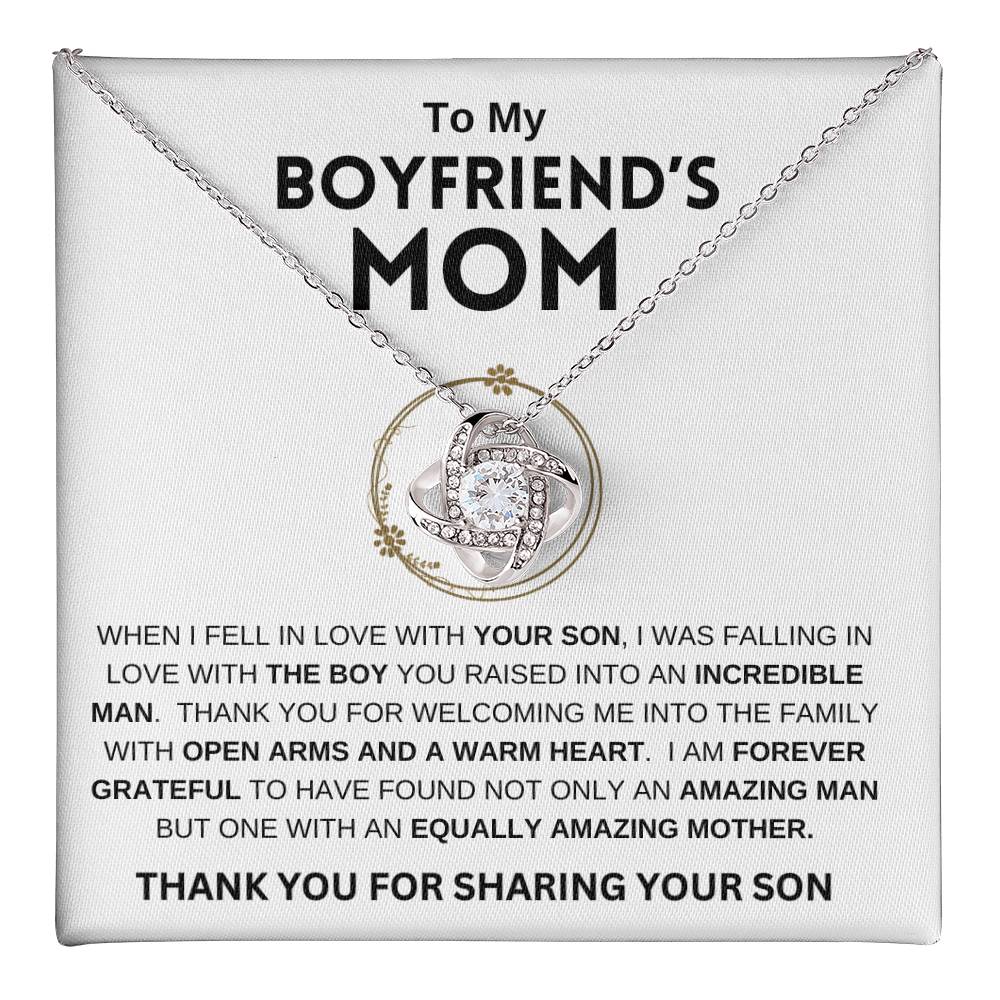 To My Boyfriend's Mom | Love Knot Necklace | Mother's Day Gift