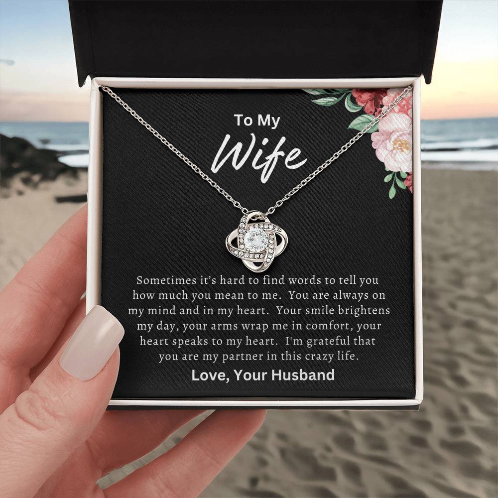 To My Wife Necklace, Mother's Day Gift for Wife, Wife Birthday Gift, Anniversary Gift, Valentine's Day Gift