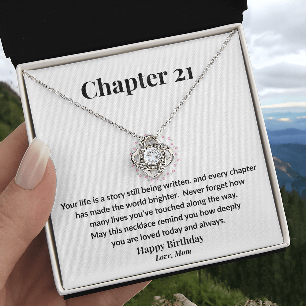 Happy 21st Birthday Necklace from Mom
