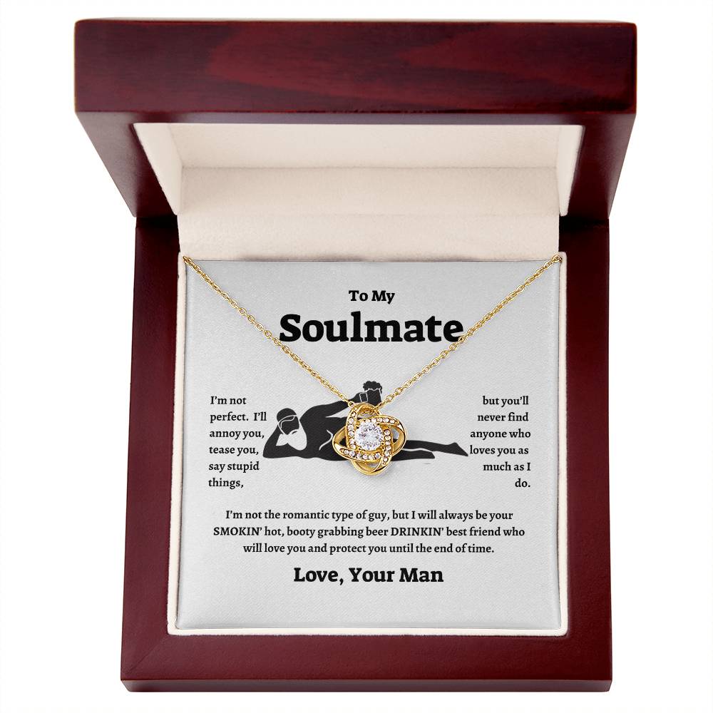 To My Soulmate | Love Knot Necklace