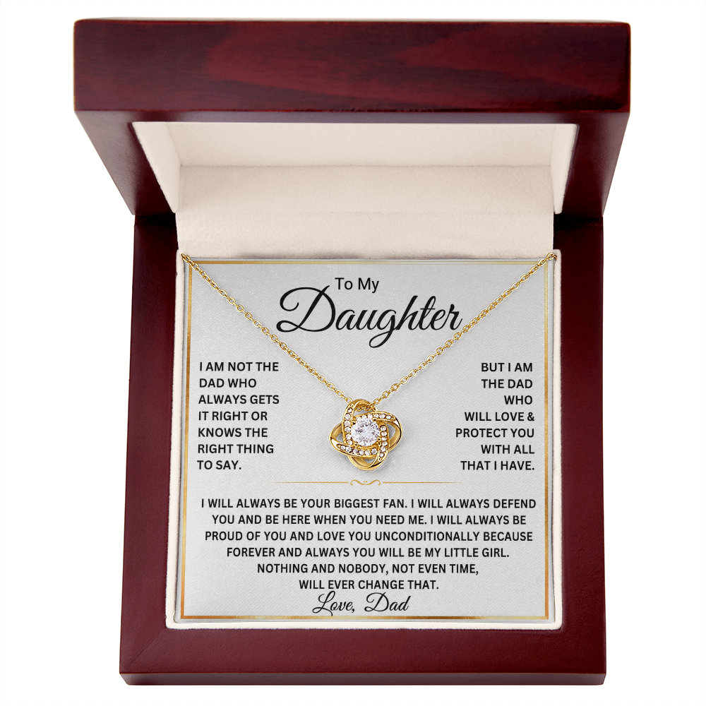 To My Daughter Necklace – Gift From Dad