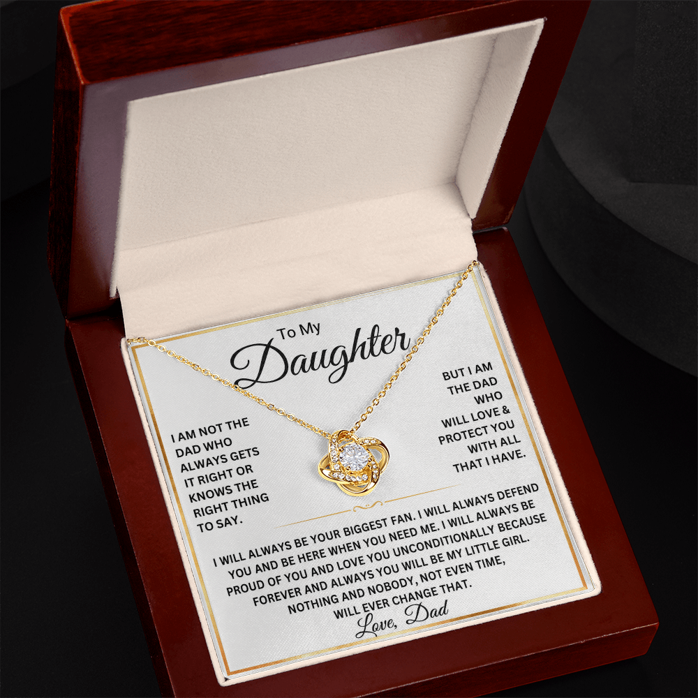 To My Daughter Necklace – Gift From Dad