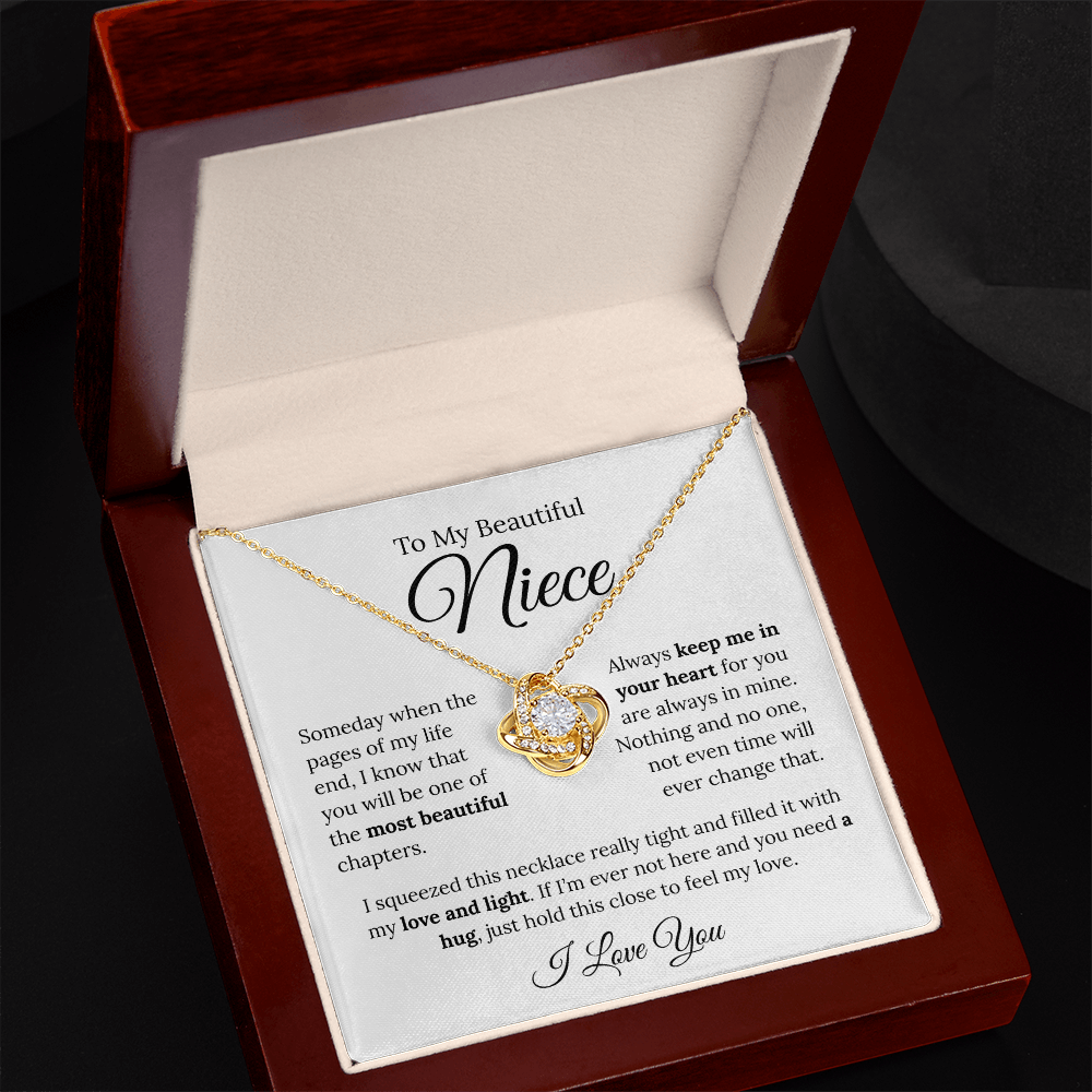 To My Beautiful Niece | Love Knot Necklace
