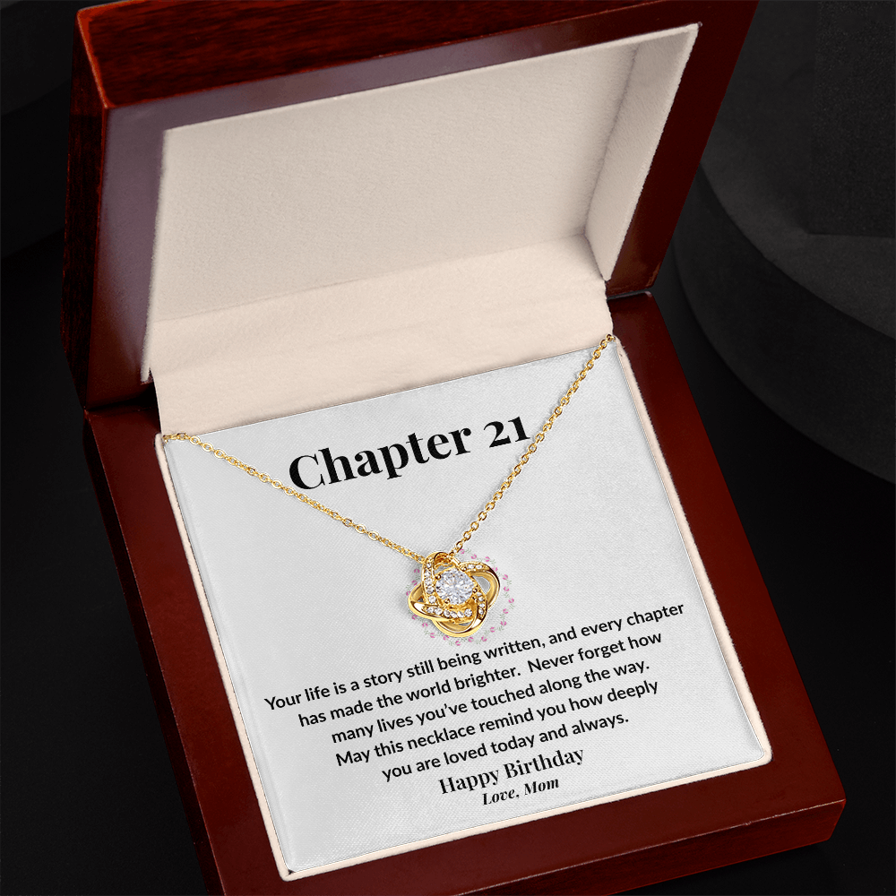 Happy 21st Birthday Necklace from Mom