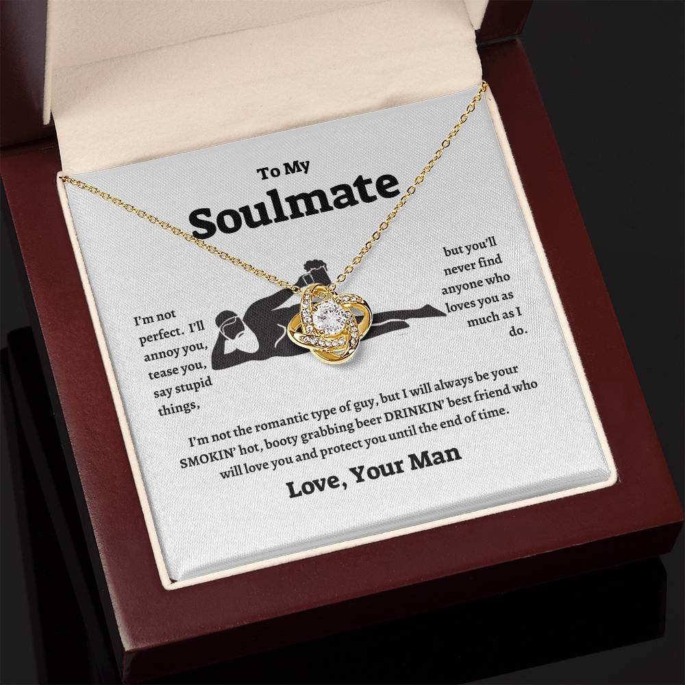 To My Soulmate | Love Knot Necklace