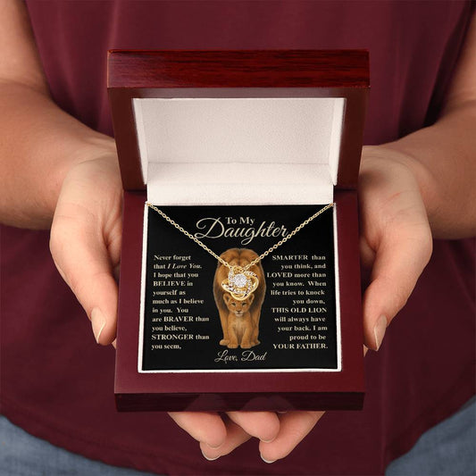 To My Daughter | This Old Lion Necklace, A Heartfelt Gift from Dad