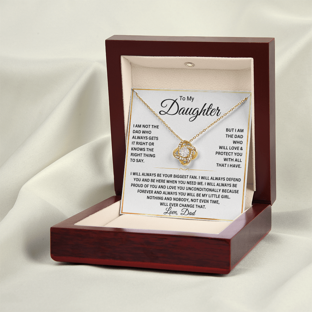 To My Daughter Necklace – Gift From Dad