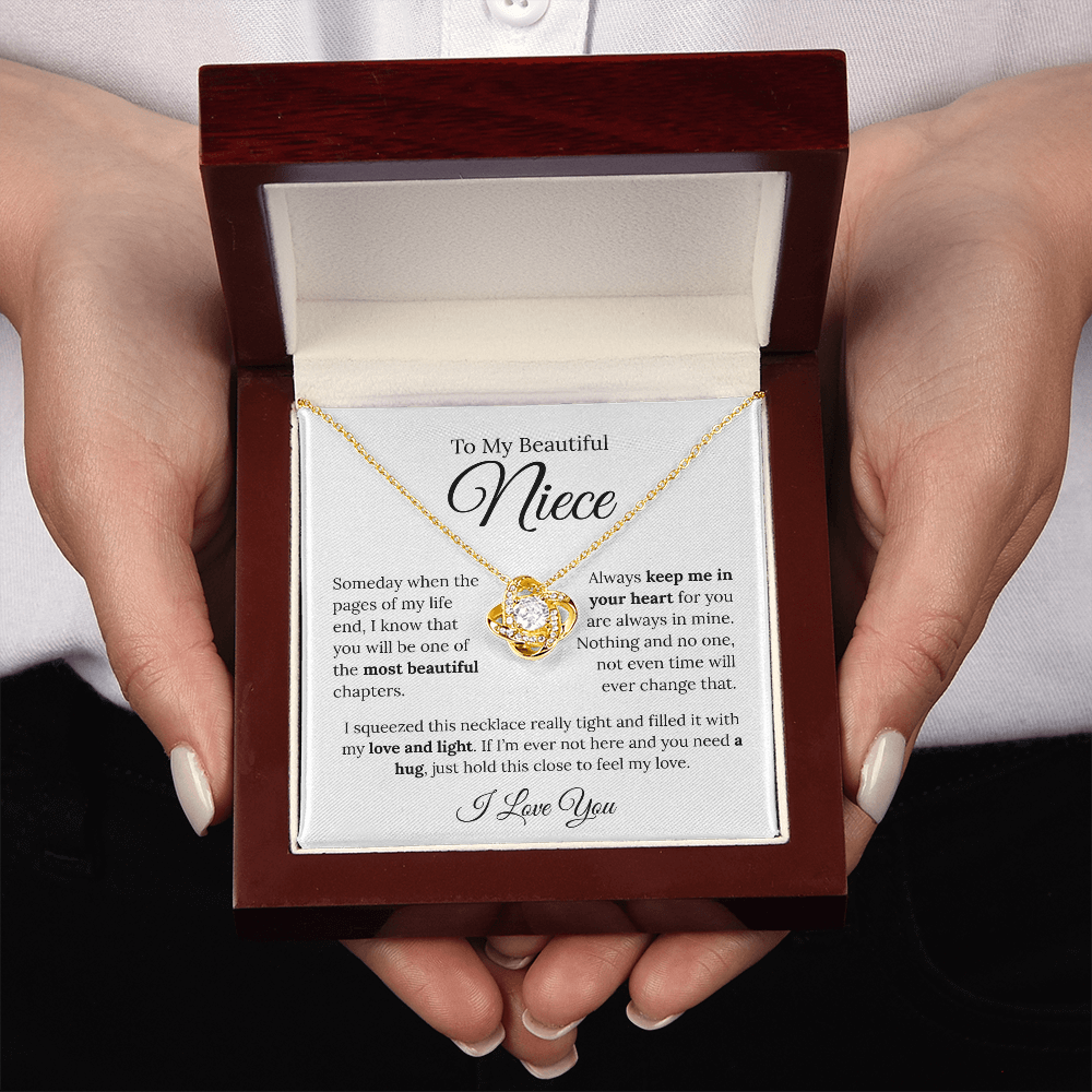 To My Beautiful Niece | Love Knot Necklace