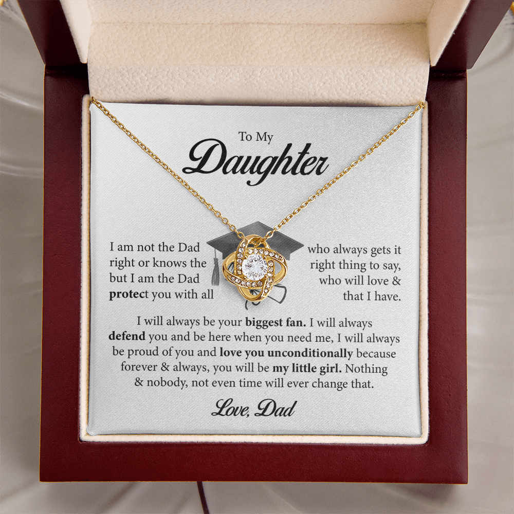 🎓 To My Daughter – A Father’s Unconditional Love Graduation Necklace