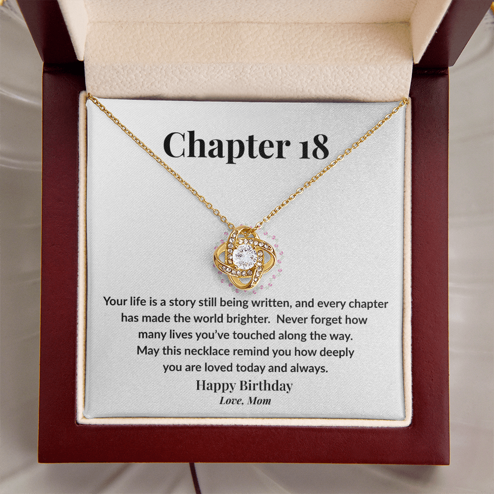 Happy 18th Birthday Necklace from Mom