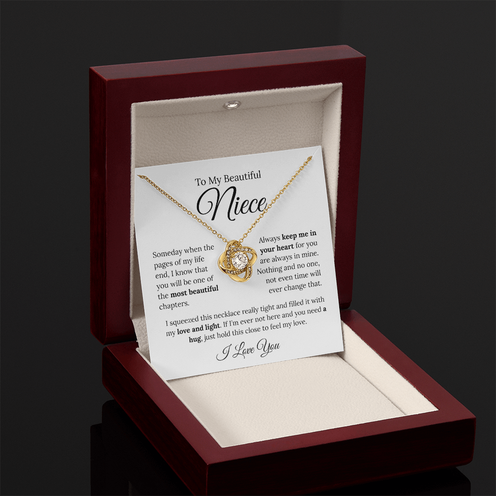 To My Beautiful Niece | Love Knot Necklace