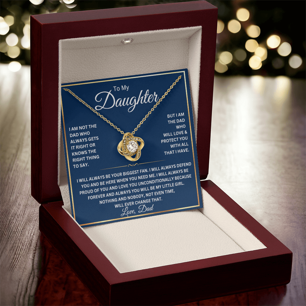 To My Beautiful Daughter Necklace Gift From Dad