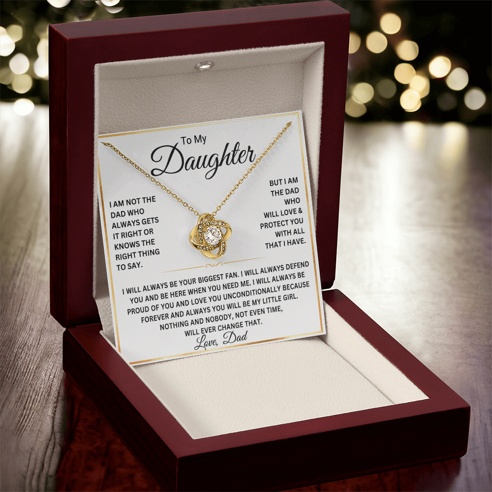 To My Daughter Necklace – Gift From Dad