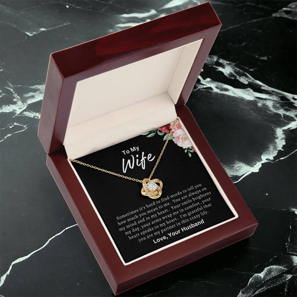 To My Wife Necklace, Mother's Day Gift for Wife, Wife Birthday Gift, Anniversary Gift, Valentine's Day Gift