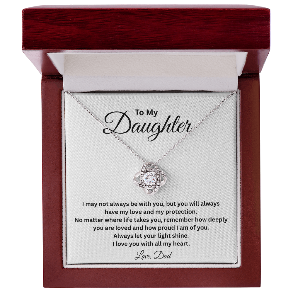 To My Daughter – Love Knot Necklace from Dad