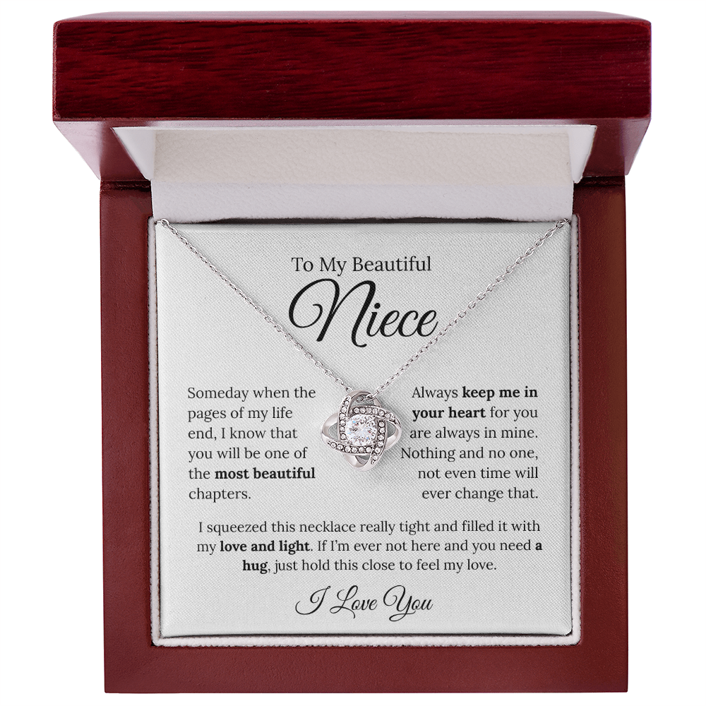 To My Beautiful Niece | Love Knot Necklace