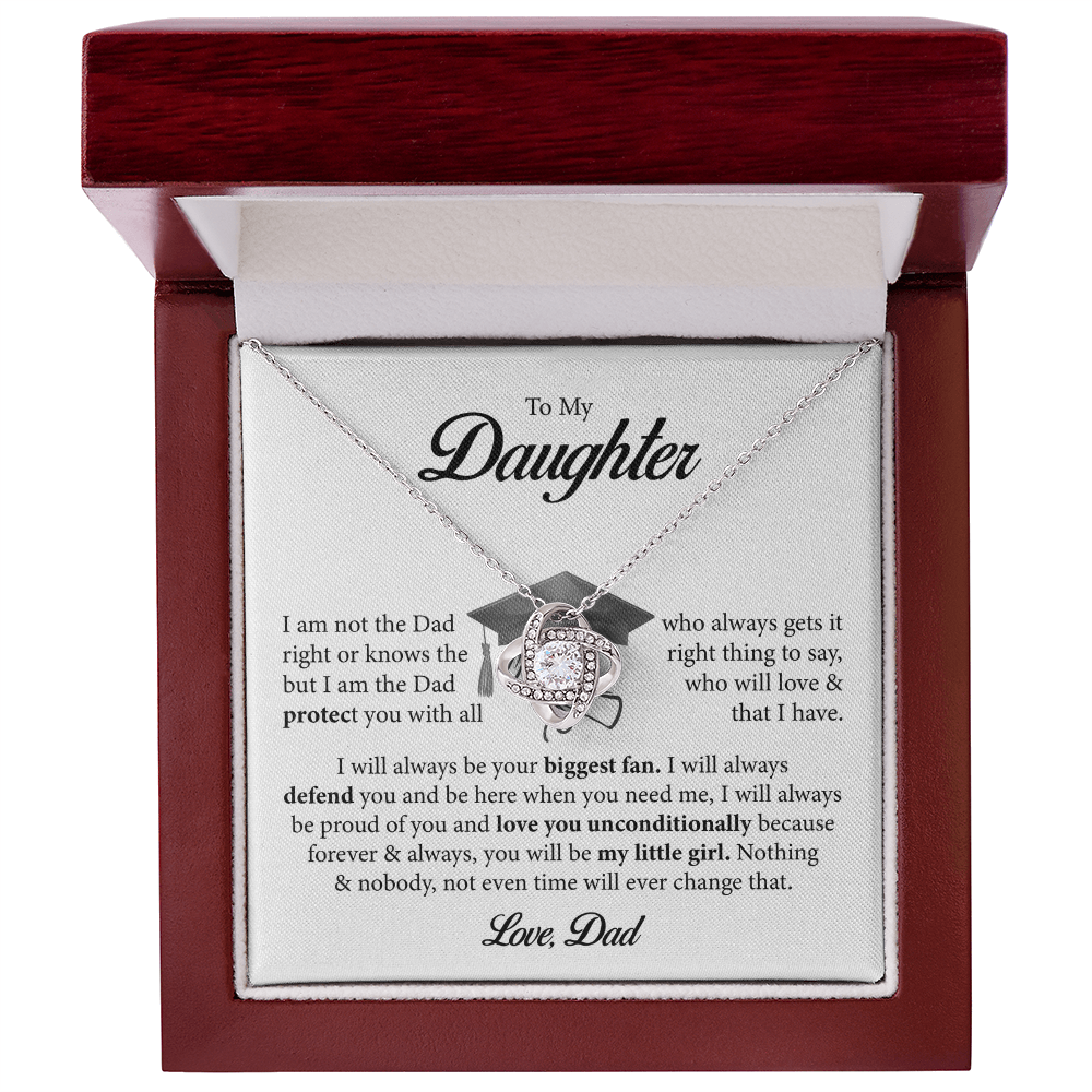 🎓 To My Daughter – A Father’s Unconditional Love Graduation Necklace