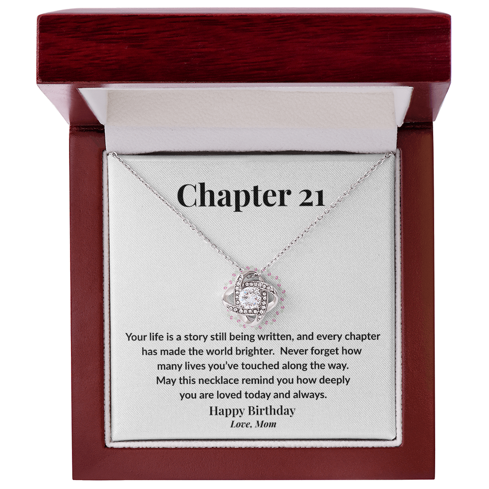 Happy 21st Birthday Necklace from Mom
