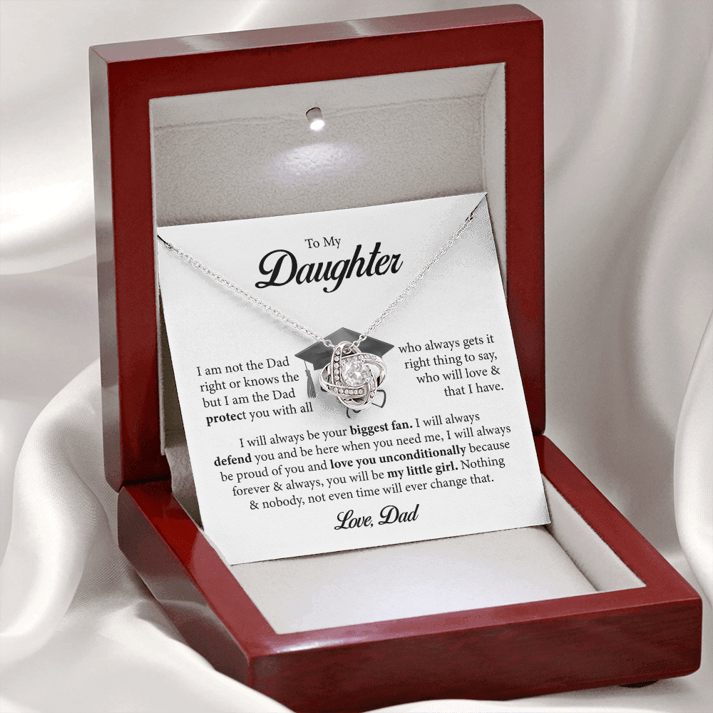 🎓 To My Daughter – A Father’s Unconditional Love Graduation Necklace