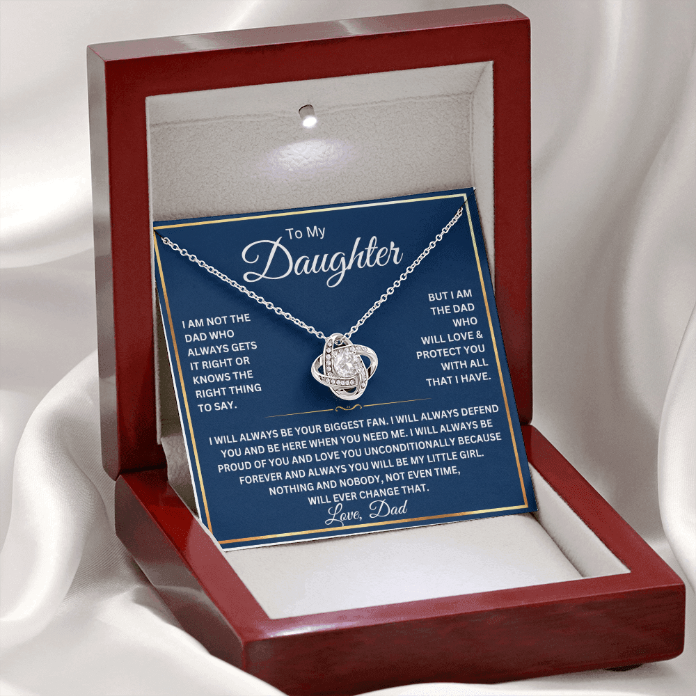 To My Beautiful Daughter Necklace Gift From Dad