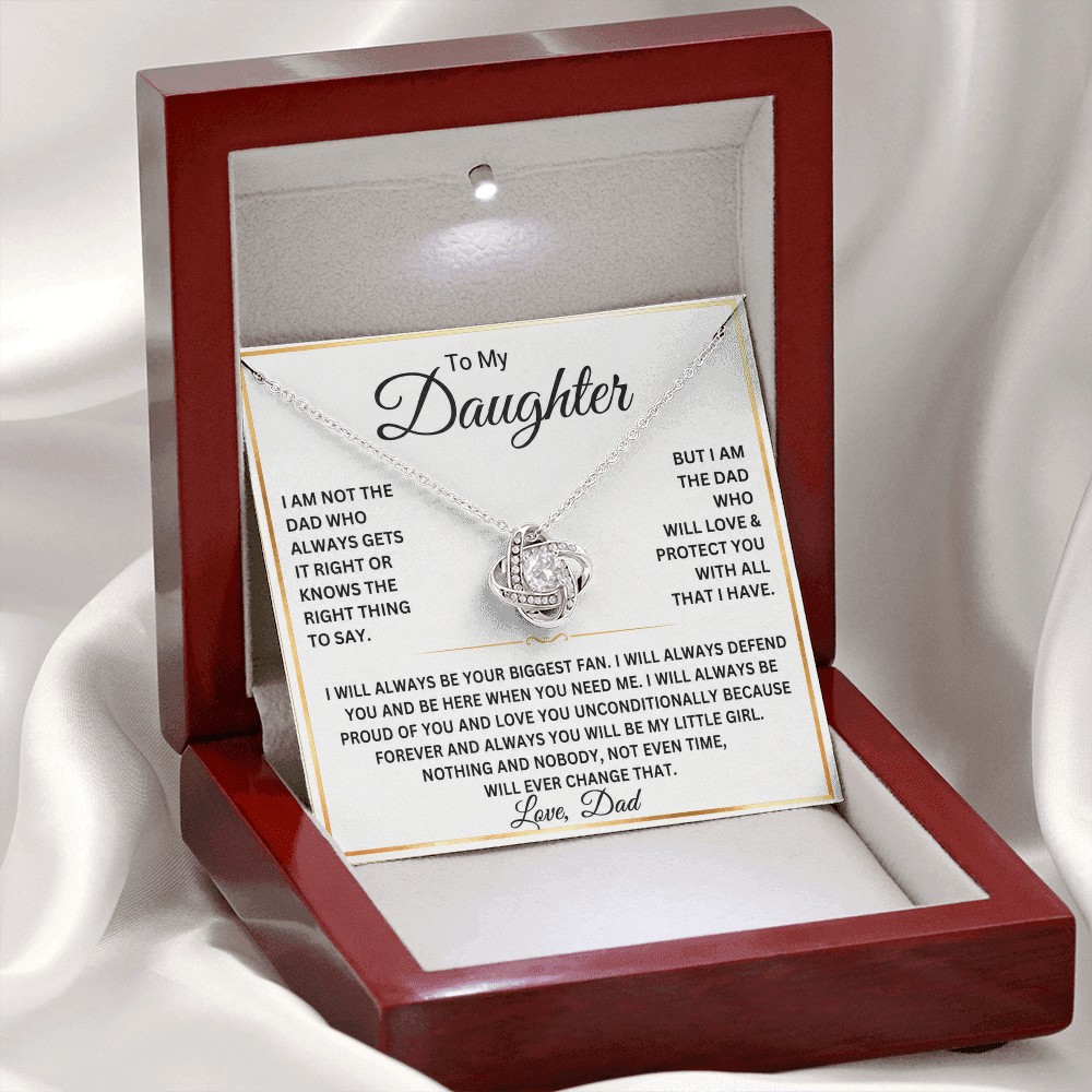 To My Daughter Necklace – Gift From Dad