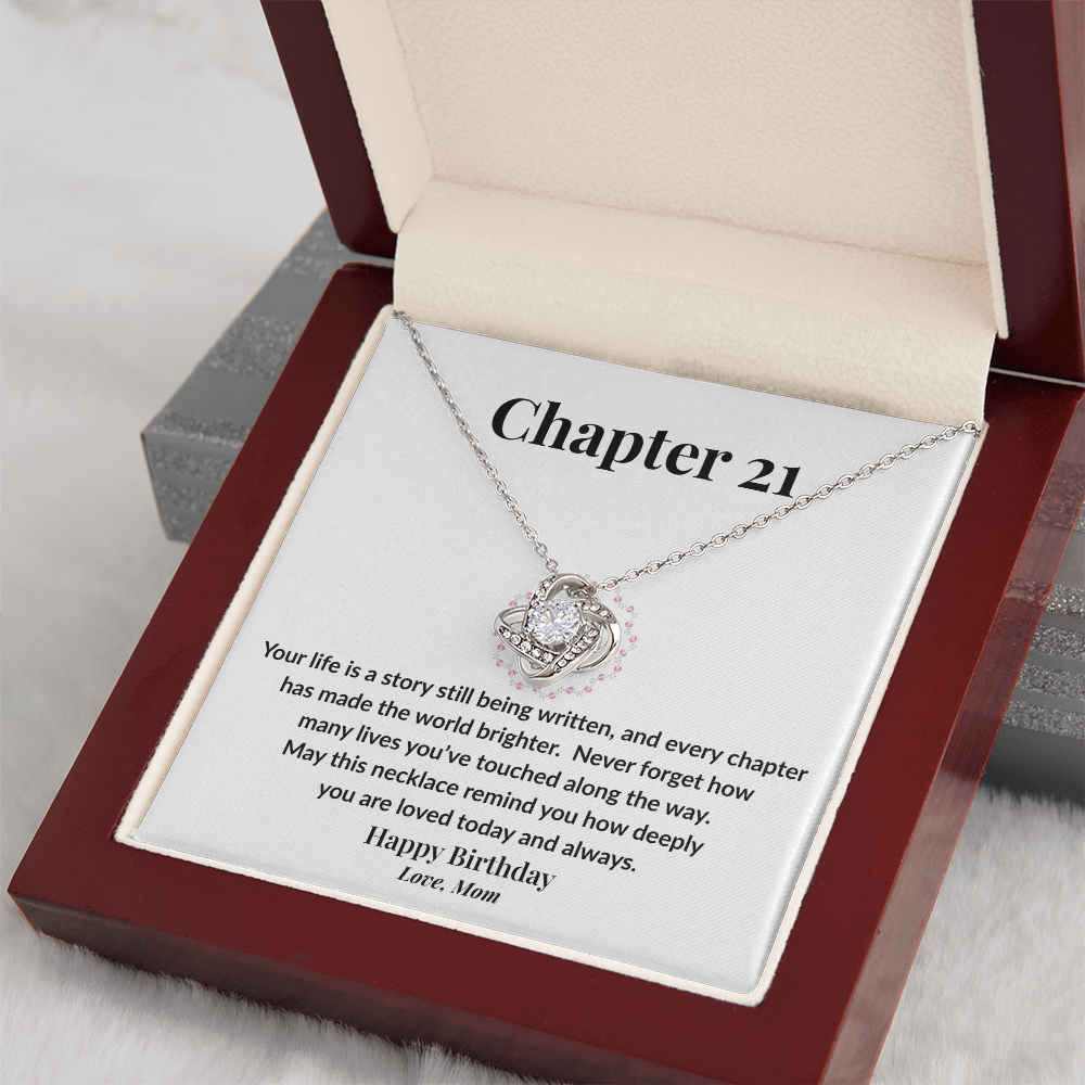 Happy 21st Birthday Necklace from Mom