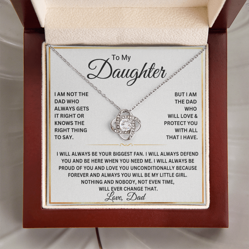 To My Daughter Necklace – Gift From Dad