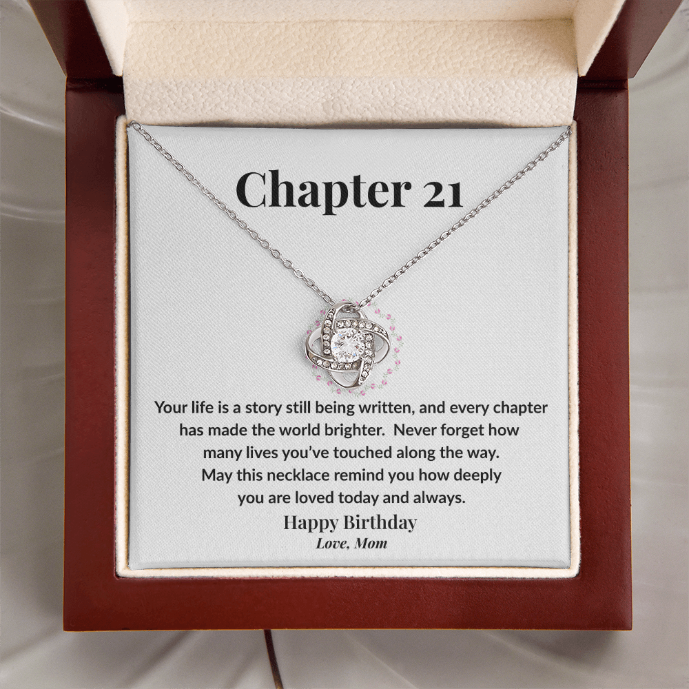 Happy 21st Birthday Necklace from Mom