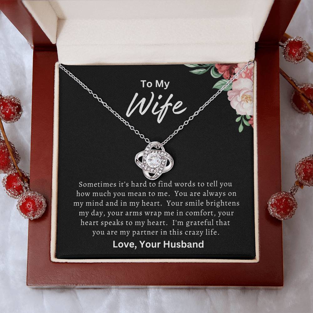 To My Wife Necklace, Mother's Day Gift for Wife, Wife Birthday Gift, Anniversary Gift, Valentine's Day Gift