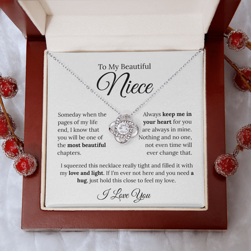 To My Beautiful Niece | Love Knot Necklace
