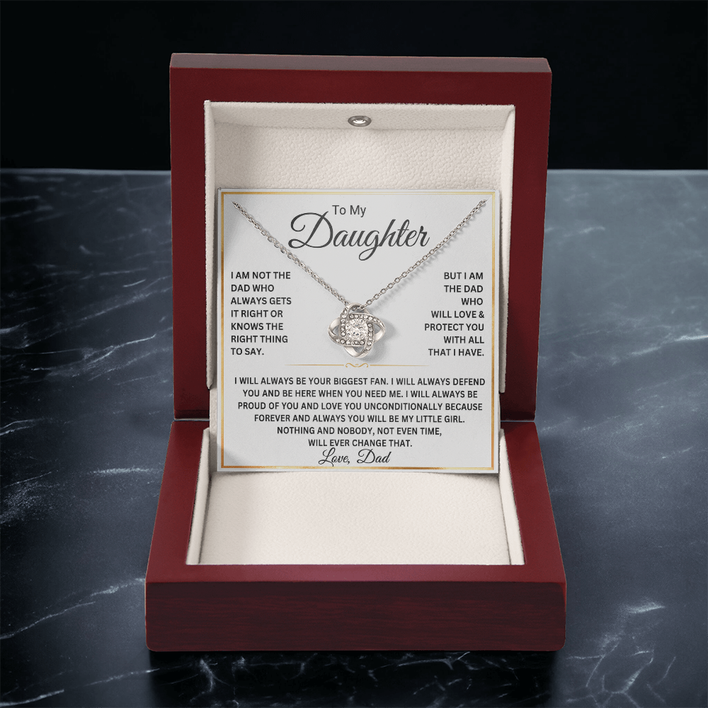 To My Daughter Necklace – Gift From Dad