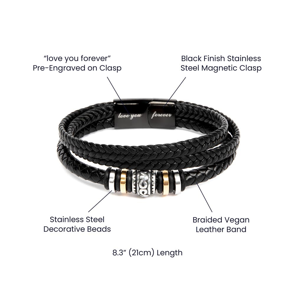 To My Son, Never Forget | Congratulations Bracelet