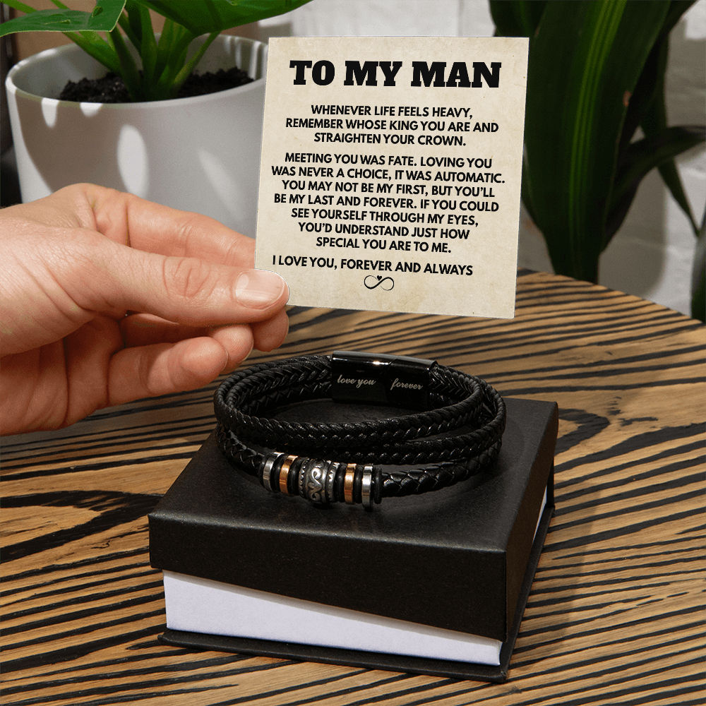 To My Man |  Infinity Love You Forever Bracelet
