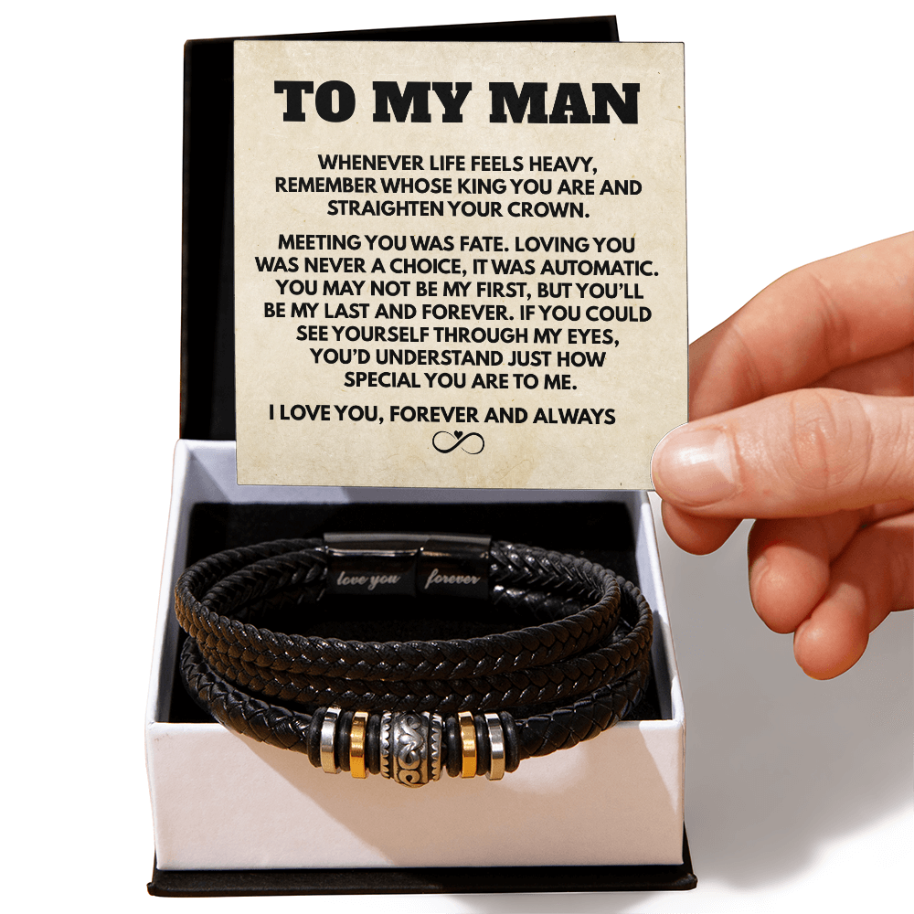 To My Man |  Infinity Love You Forever Bracelet