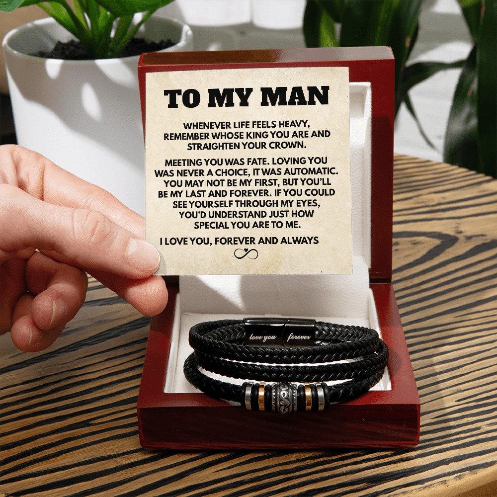 To My Man |  Infinity Love You Forever Bracelet