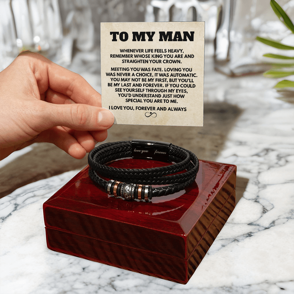 To My Man |  Infinity Love You Forever Bracelet
