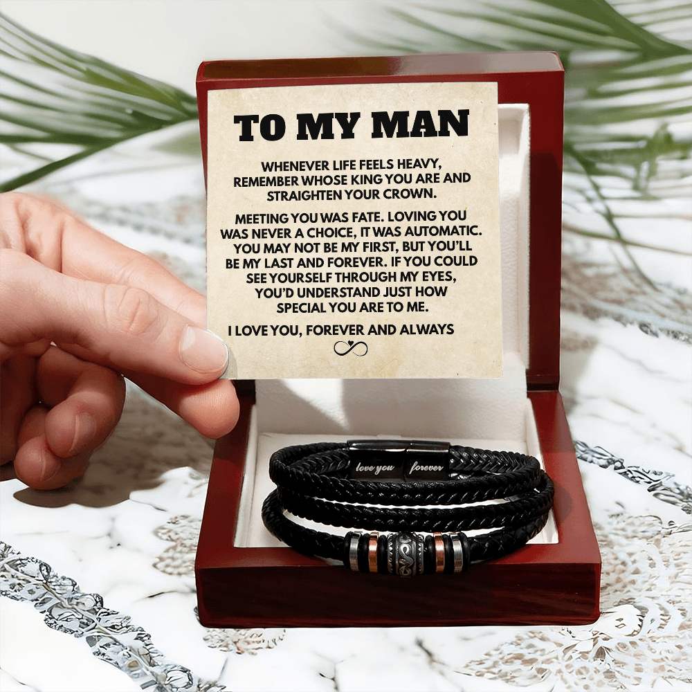 To My Man |  Infinity Love You Forever Bracelet