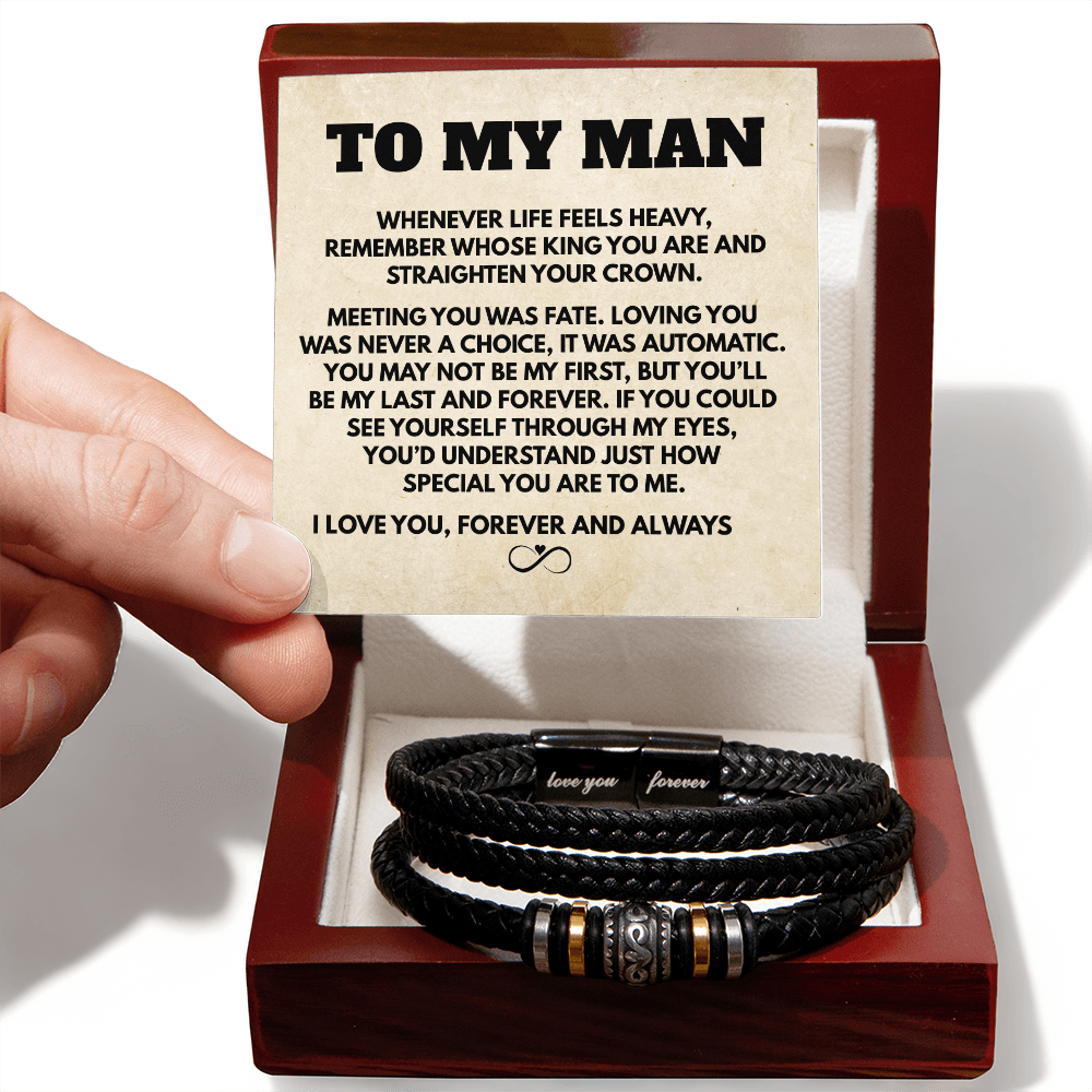 To My Man |  Infinity Love You Forever Bracelet