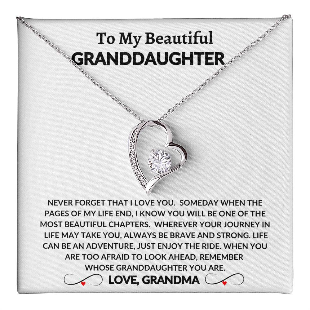 To My Beautiful Granddaughter | Forever Love Necklace