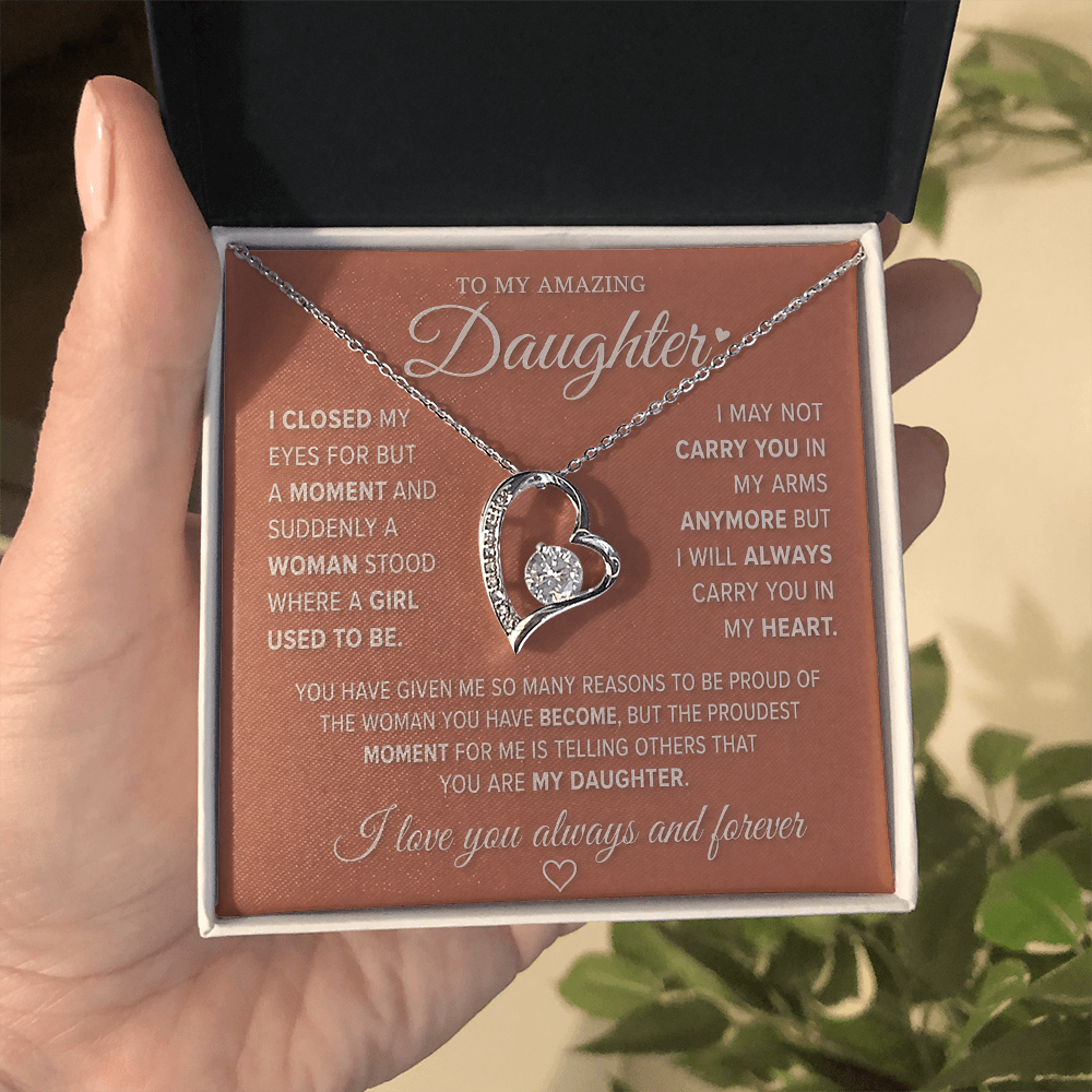 To My Amazing Daughter – Forever Love Necklace