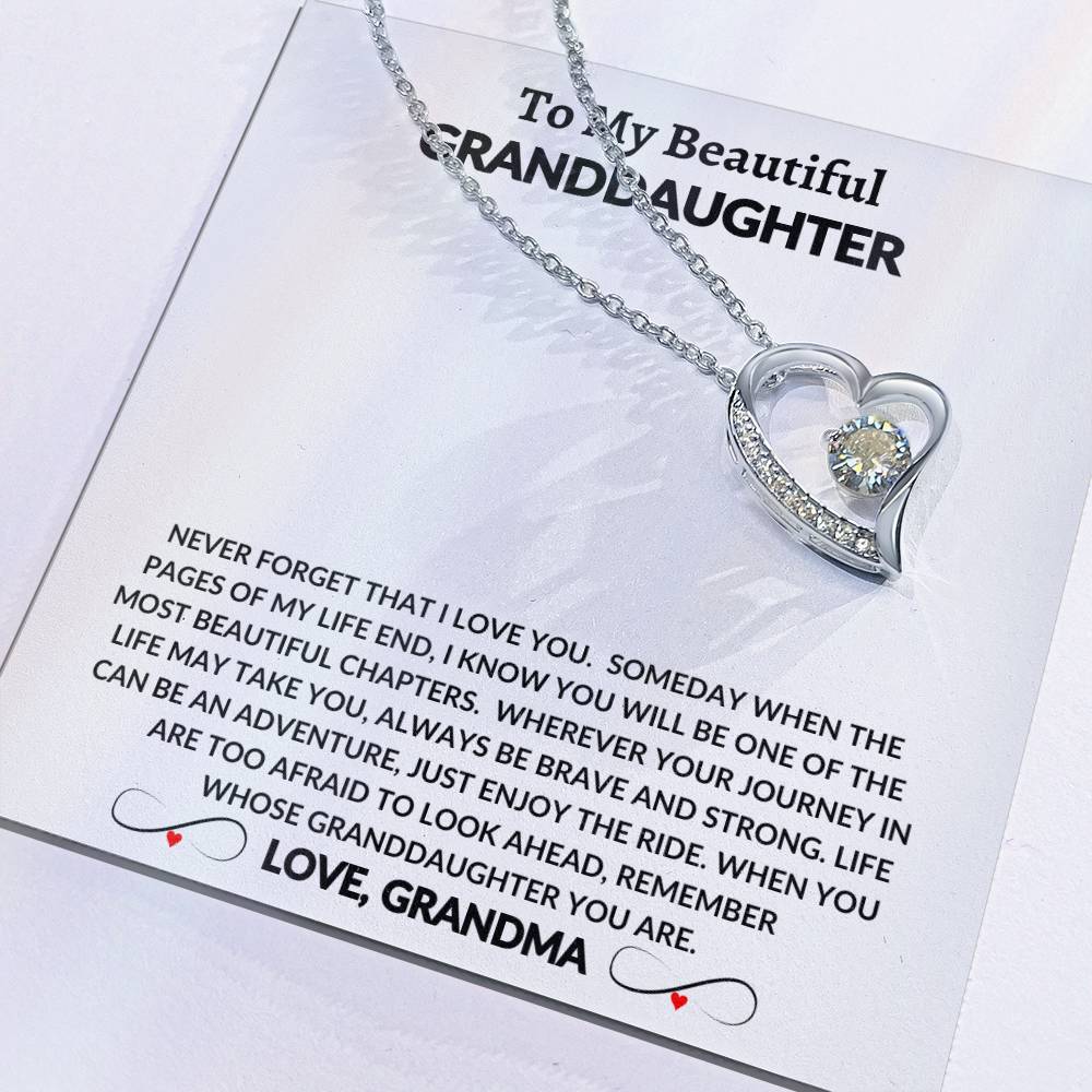 To My Beautiful Granddaughter | Forever Love Necklace