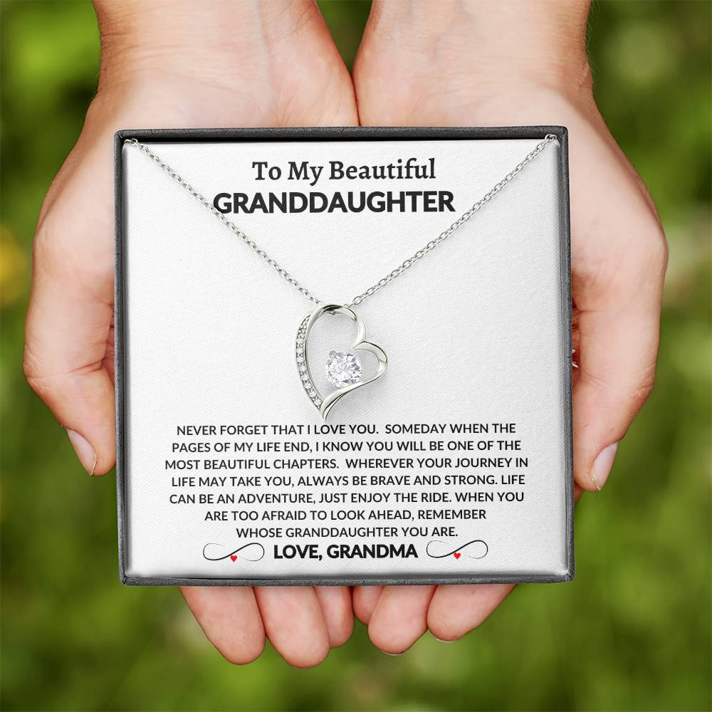 To My Beautiful Granddaughter | Forever Love Necklace