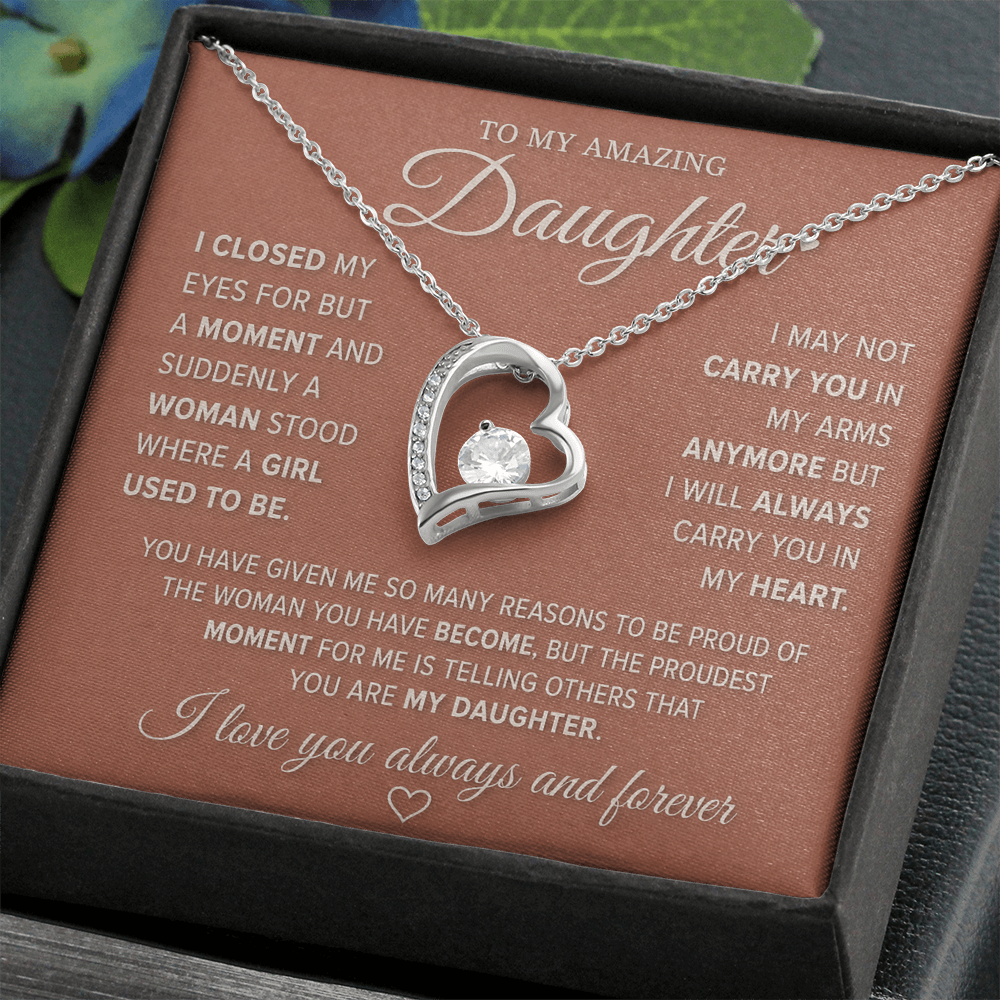 To My Amazing Daughter – Forever Love Necklace