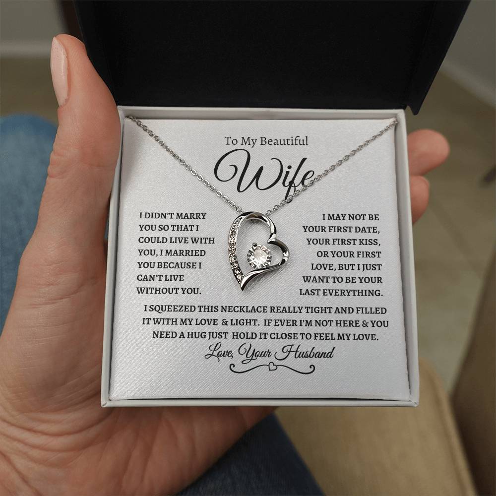 To My Beautiful Wife | Forever Love Necklace - WBL