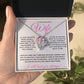 To My Beautiful Wife (Pink Valentine) - Forever Love Necklace