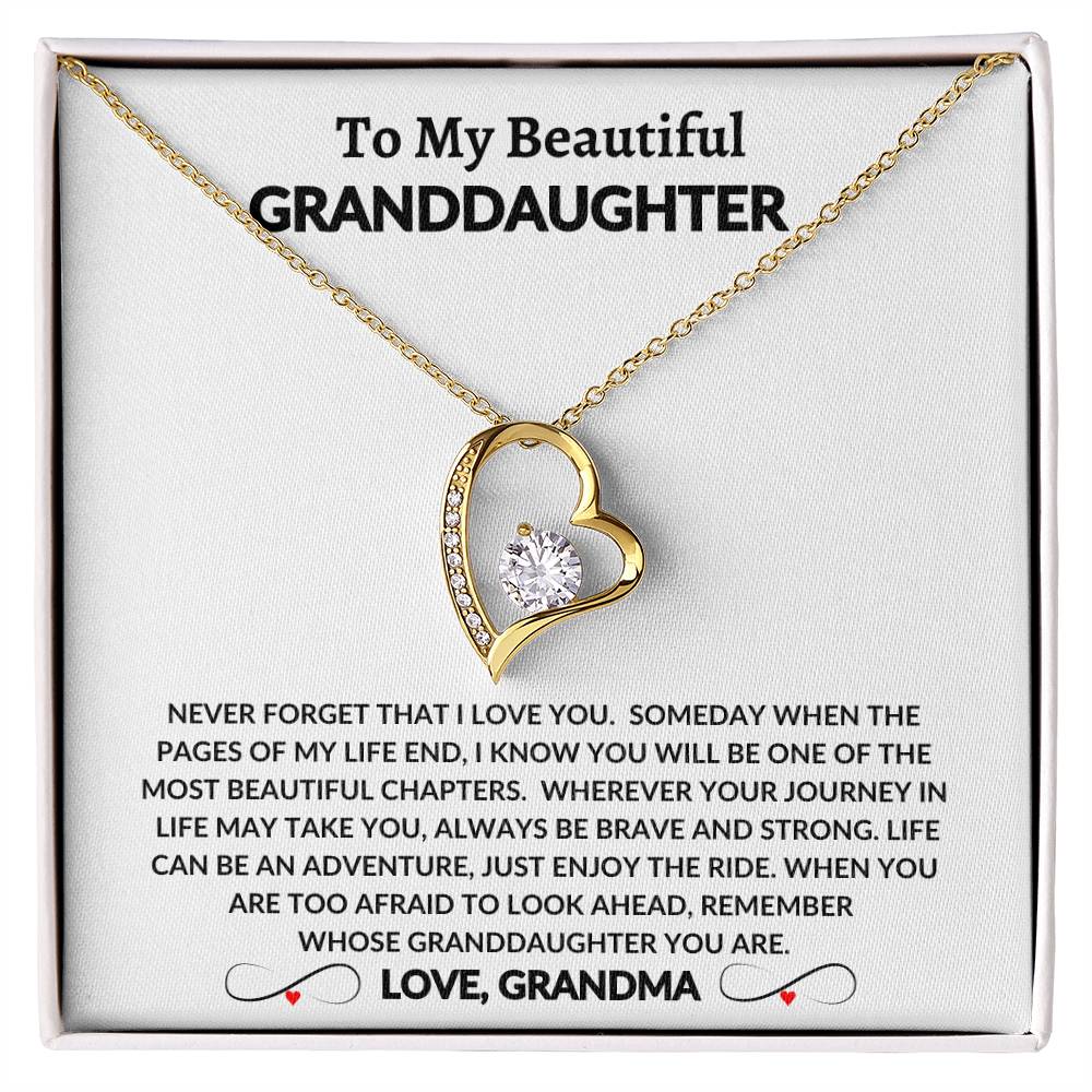 To My Beautiful Granddaughter | Forever Love Necklace