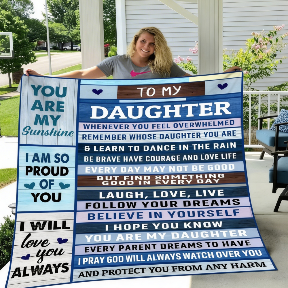 To My Daughter | I’m So Proud of You Gift Blanket