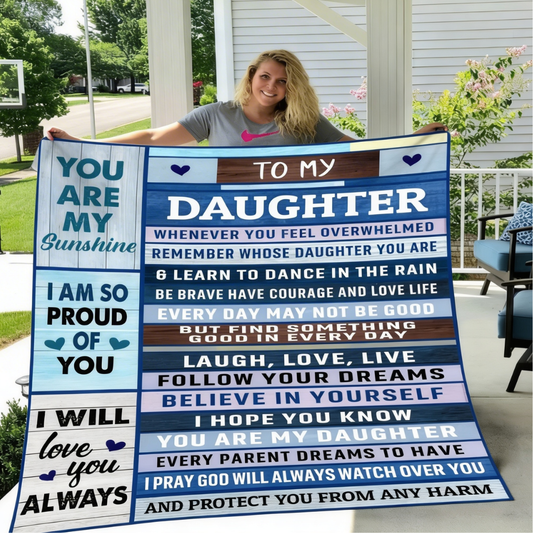 To My Daughter | I’m So Proud of You Gift Blanket